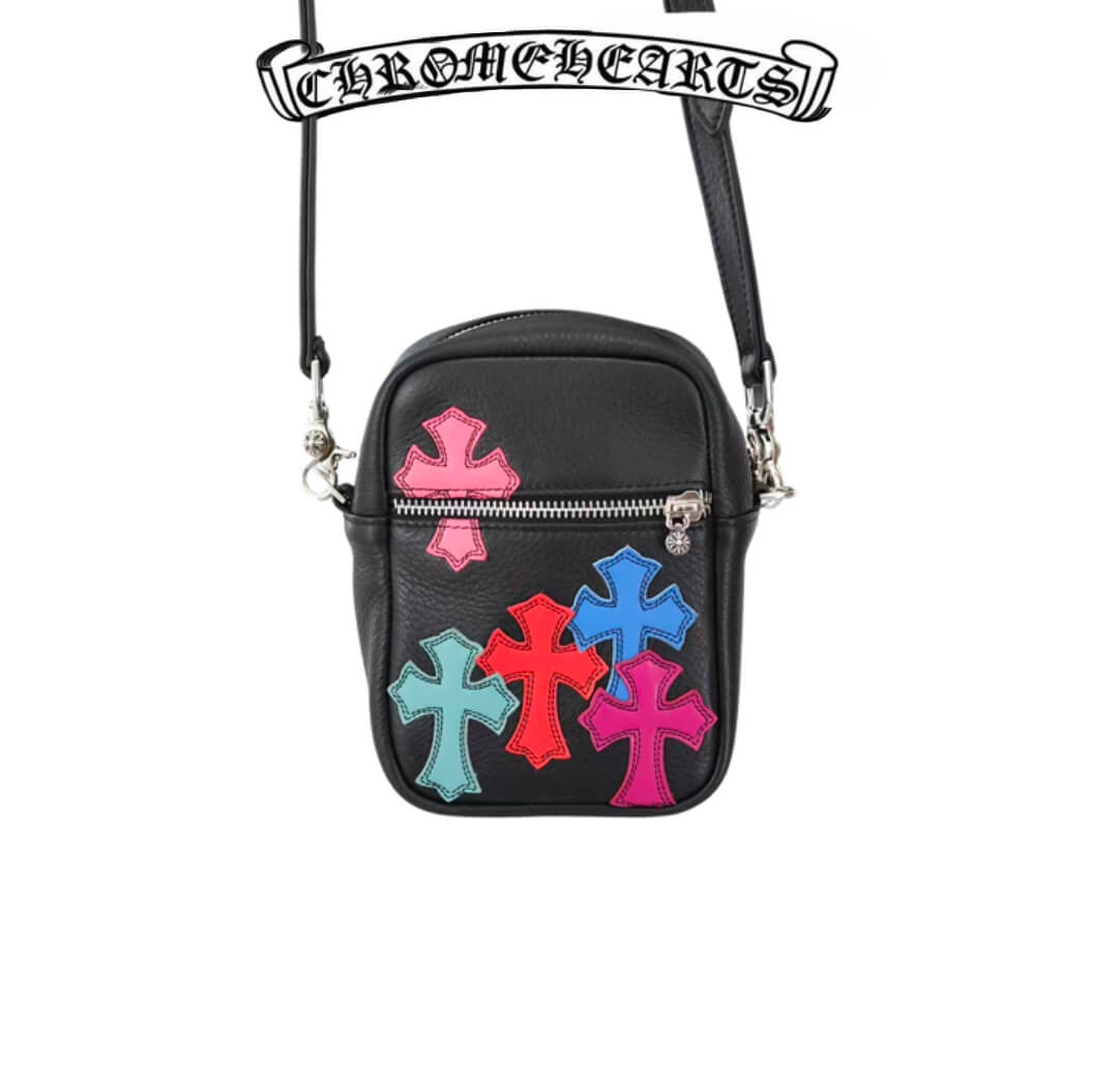 Chrome Hearts Leather Cross Patch Side Bag