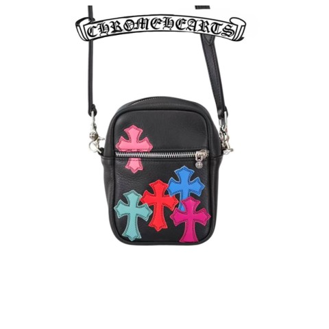 Chrome Hearts Leather Cross Patch Side Bag