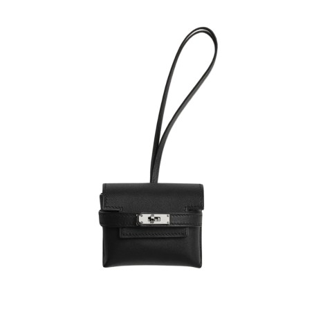 Hermès Kellyfestival Charm Swift&Palladium Noir