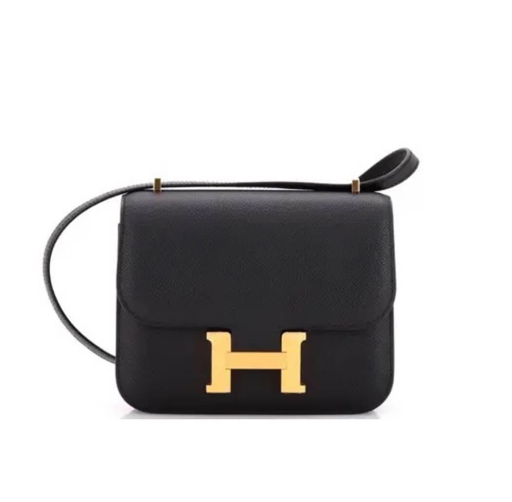 Hermès Constance 19 Epsom Noir&Gold Hardware