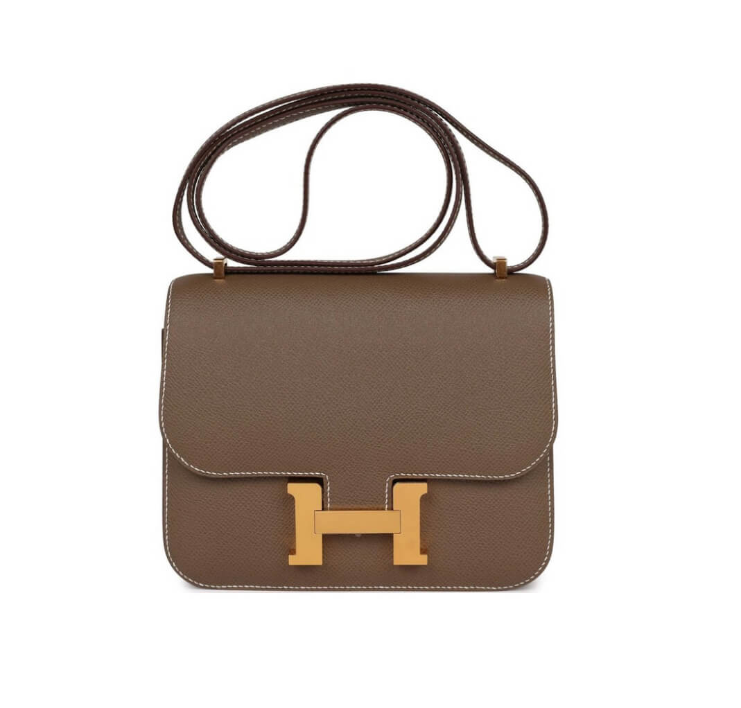 Hermès Constance 19 Epsom  Etoupe&Gold Hardware