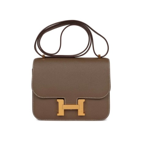 Hermès Constance 19 Epsom  Etoupe&Gold Hardware