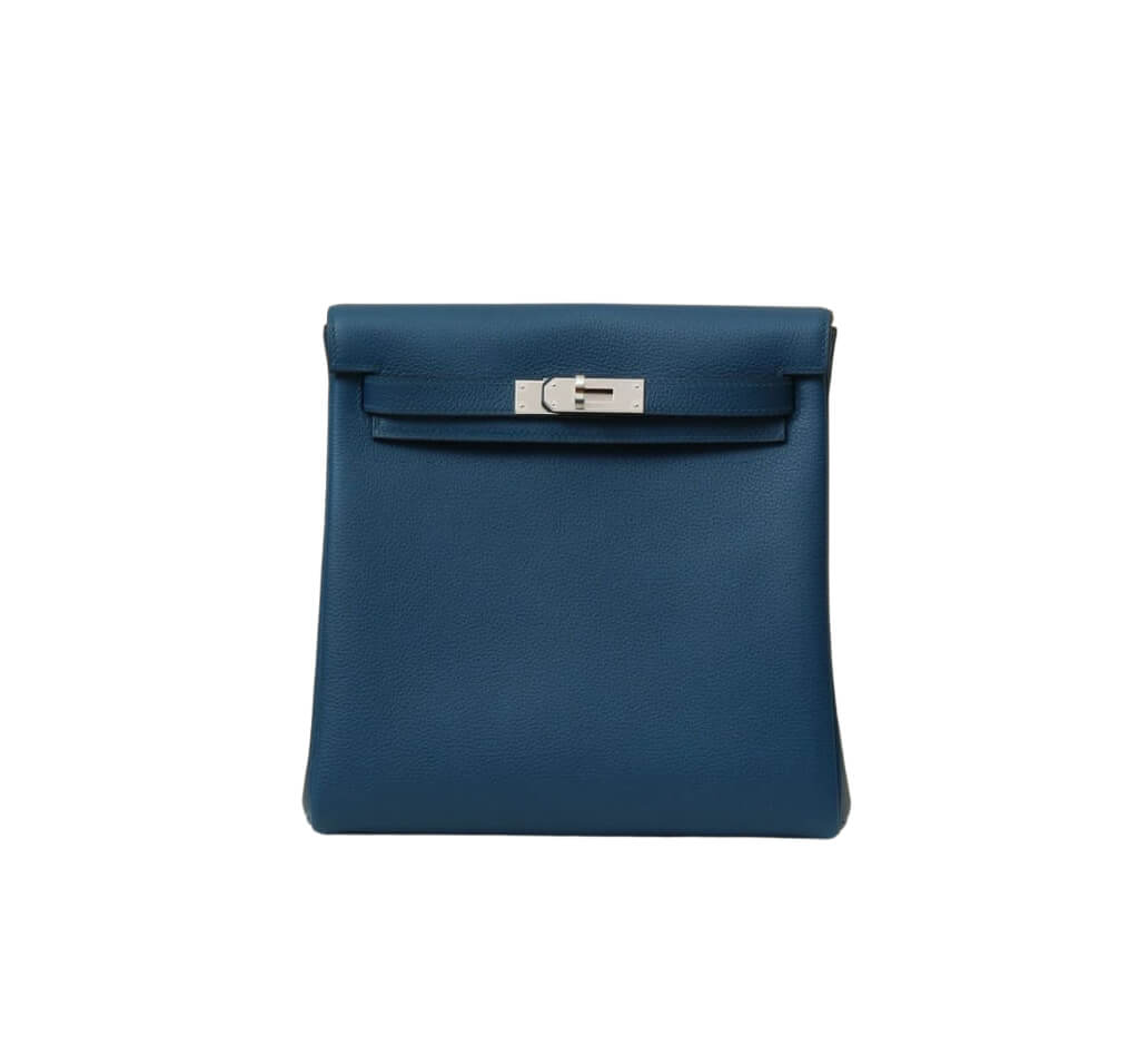 Hermès Kelly Dance Deep Blue Evercolor& Palladium Hardware