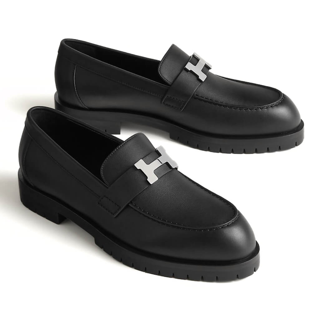 HERMÈS FAUBOURG Loafers Noir